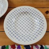 Set of two opaque porcelain soup plates