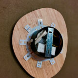 Solid wood scandinavian sconce