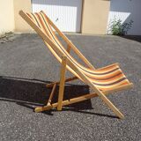 Vintage garden deck chair