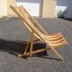 Chaise longue transat de jardin vintage