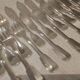 12 fish cutlery sets 24p silver plated metal goldsmith Francia uni-flat