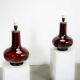 Pair of oversized ceramic lamps. Circa 1970