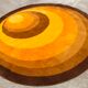 Round carpet 2m Scandinavian Schaeffler model "Atrium" synthetic from 1977