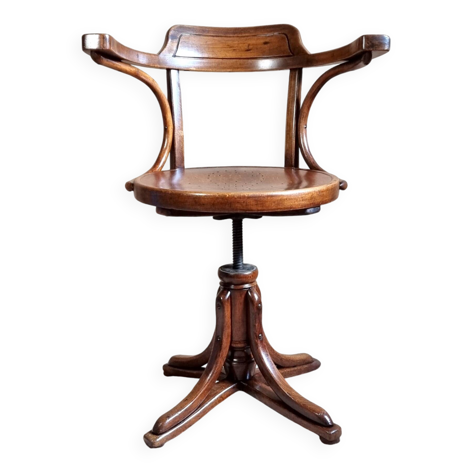 J&J KOHN swivel office chair, early 20th century