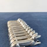 12 metal dachshund knife rests