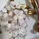 Masca italy spectaculaire applique fleurs et feuillage