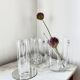 Vintage Bohemian Crystal Ice Bucket & 6 Glasses, Czech Rep. 80s
