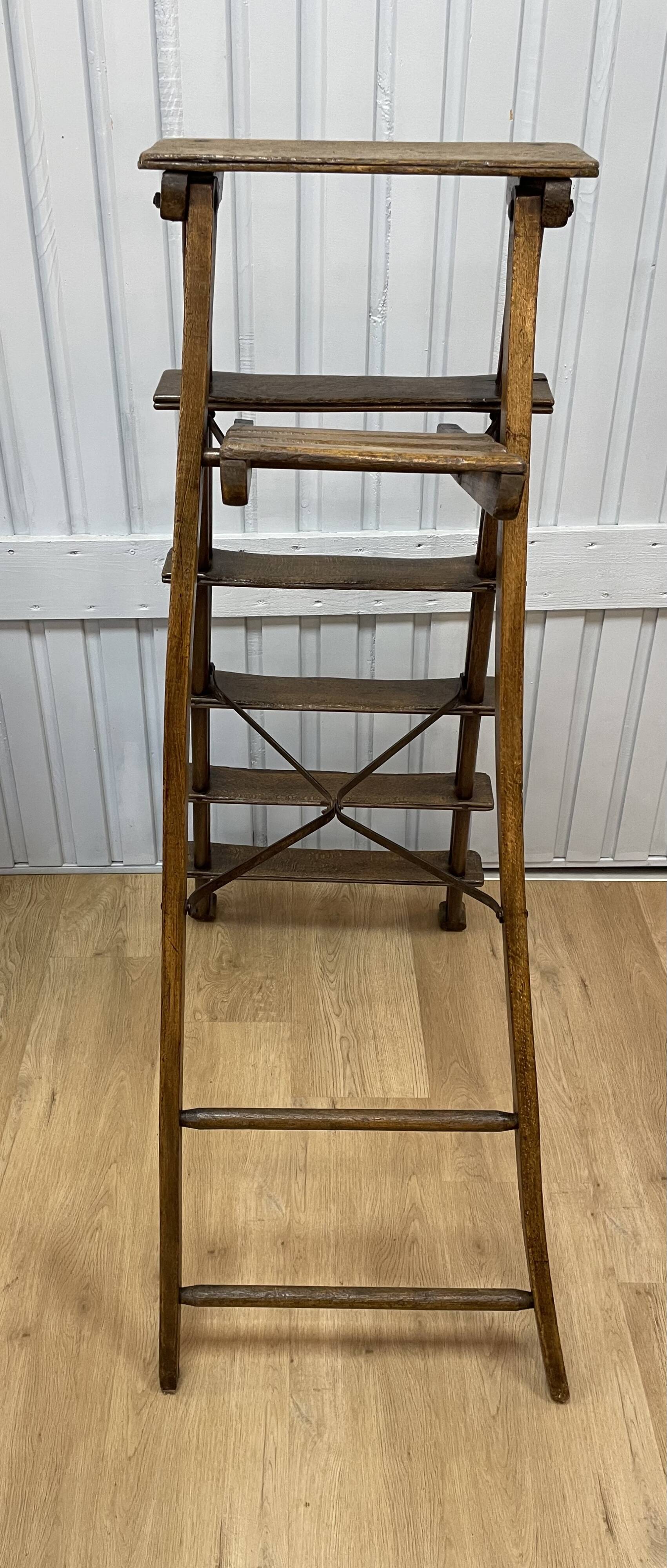 19th century library stepladder