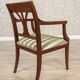 Set of Armchairs in Classicizing Forms in Striped Upholstery, 1990s