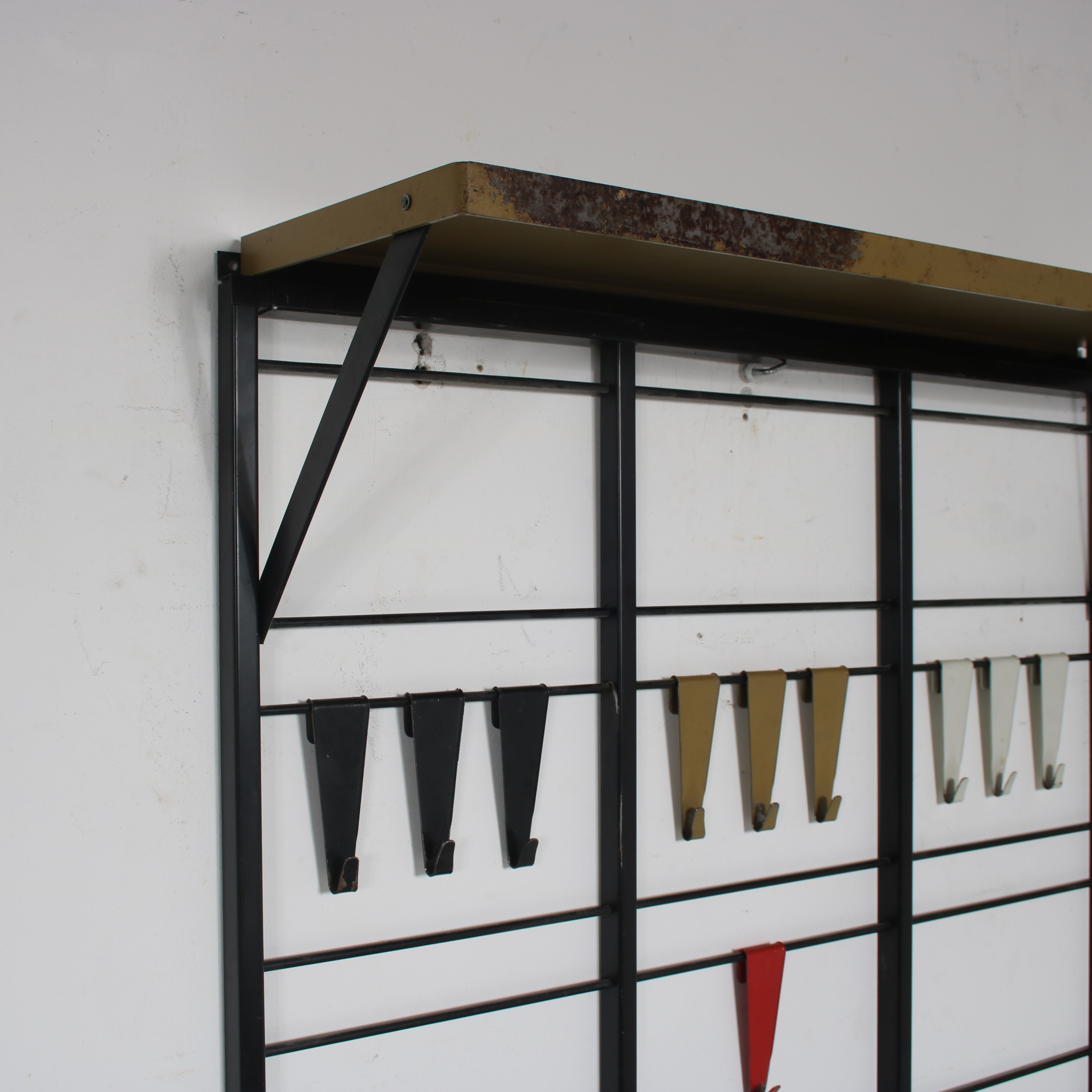 1950s “Tone Ladder” Coat rack by Coen de Vries for Pilastro, Netherlands