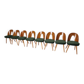 Chaises de salle à manger par Antonin Suman, années 1960, lot de 8