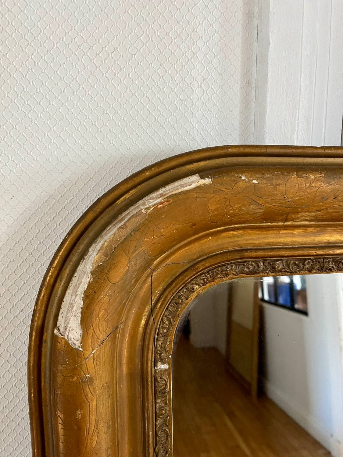Miroir d’époque Louis Philippe 19ieme siècle
