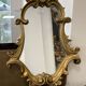 Miroir baroque doré 41 x 28 cm