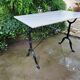 Bistro table in Carrara marble and cast iron, circa 1900.