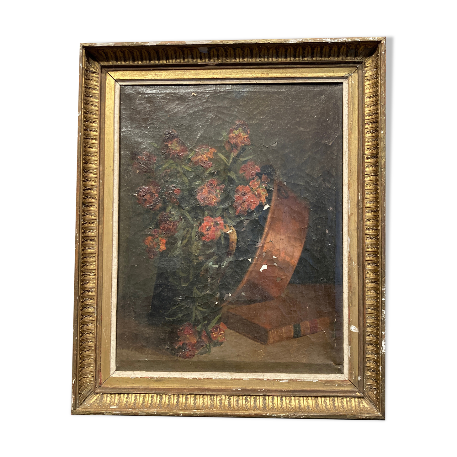 Huile sur toile d'une nature morte