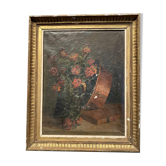 Oil on canvas of a still life