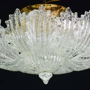 Garda, luxury Italian Murano glass ceiling light or flush mount, 1980s