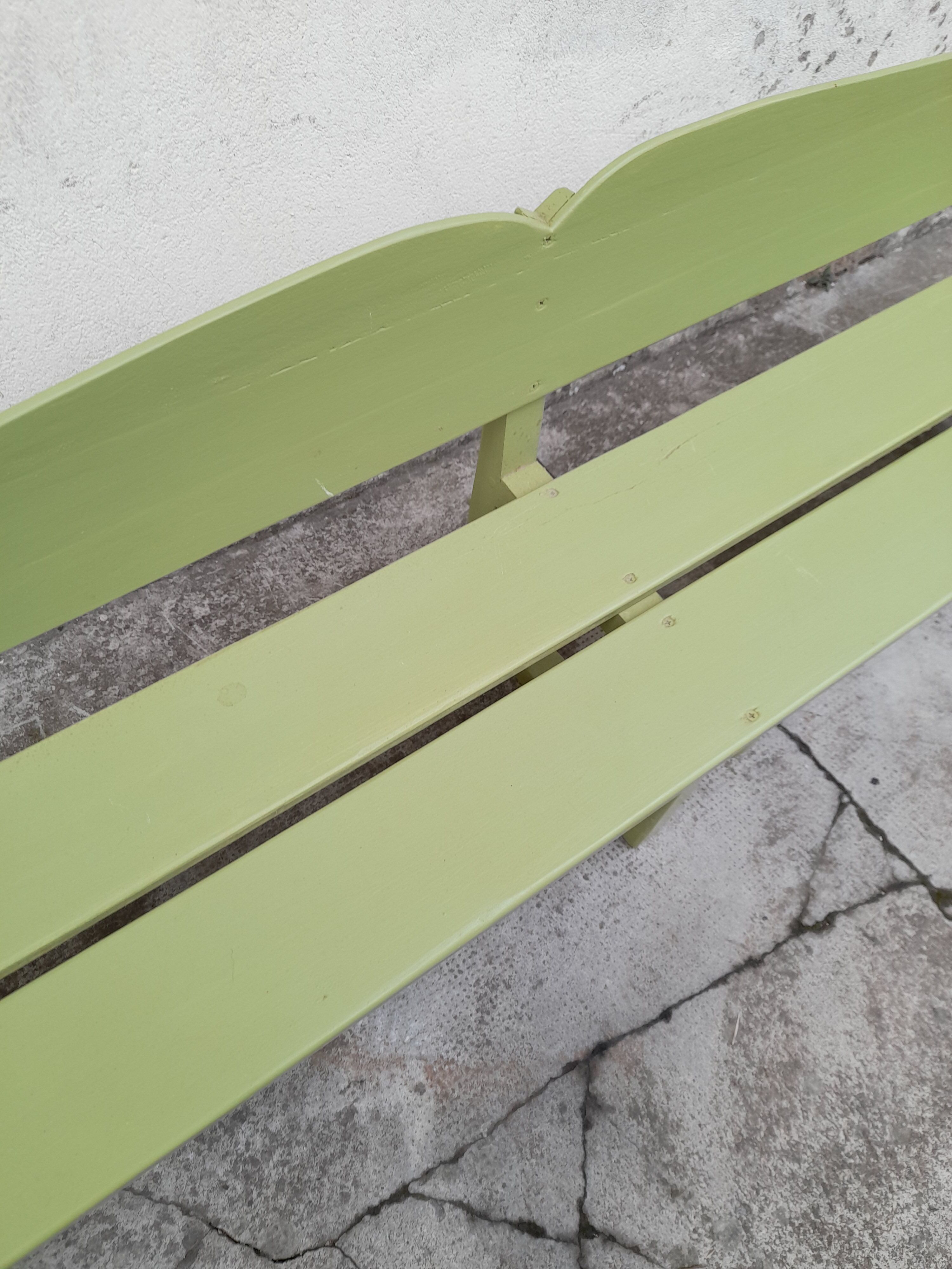 Old vintage school child bench