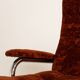 Swedish swivel armchair in velvet, 1970s
