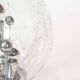 Lampe de table modernes en verre glacé du milieu du siècle par doria leuchten, allemagne, années 1960