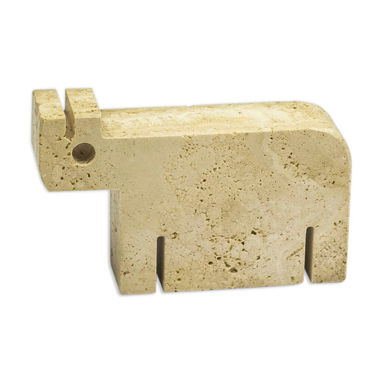 Figure of marmol travertine by Fratelli Mannelli. 1970's
