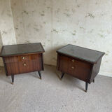 Scandinavian style bedside tables 1970s