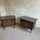 Scandinavian style bedside tables 1970s