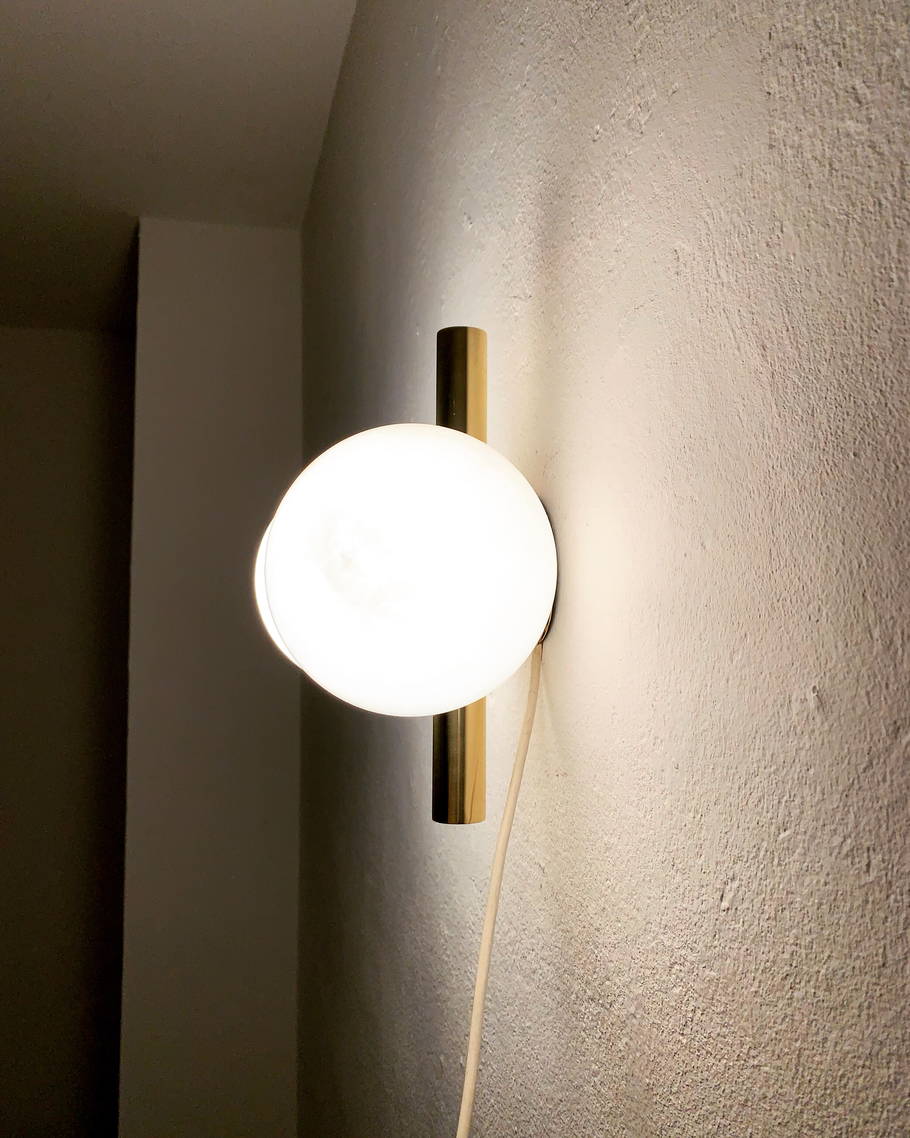 Set of 2 brass Sputnik sconces by Kaiser Leuchten