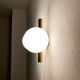 Set of 2 brass Sputnik sconces by Kaiser Leuchten