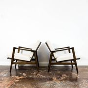 Customizable Pair Of Mid Century Modern Armchairs, 1960s
