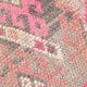 3x12 Pink & Brown Suğer Soft Modern Vintage Runner Rug, 92x376Cm