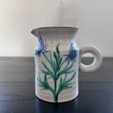 Pitcher with thistle decoration