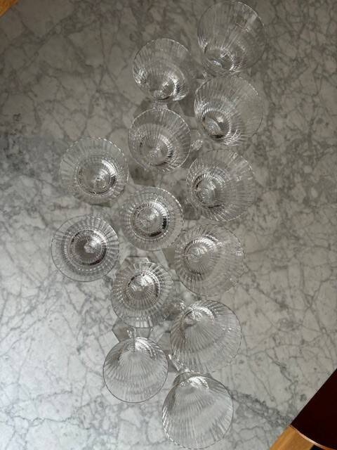 Verres cristal baccarat arcade - eau et vin