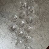 Verres cristal baccarat arcade - eau et vin