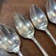 Set of 12 large silver-plated metal spoons - christofle