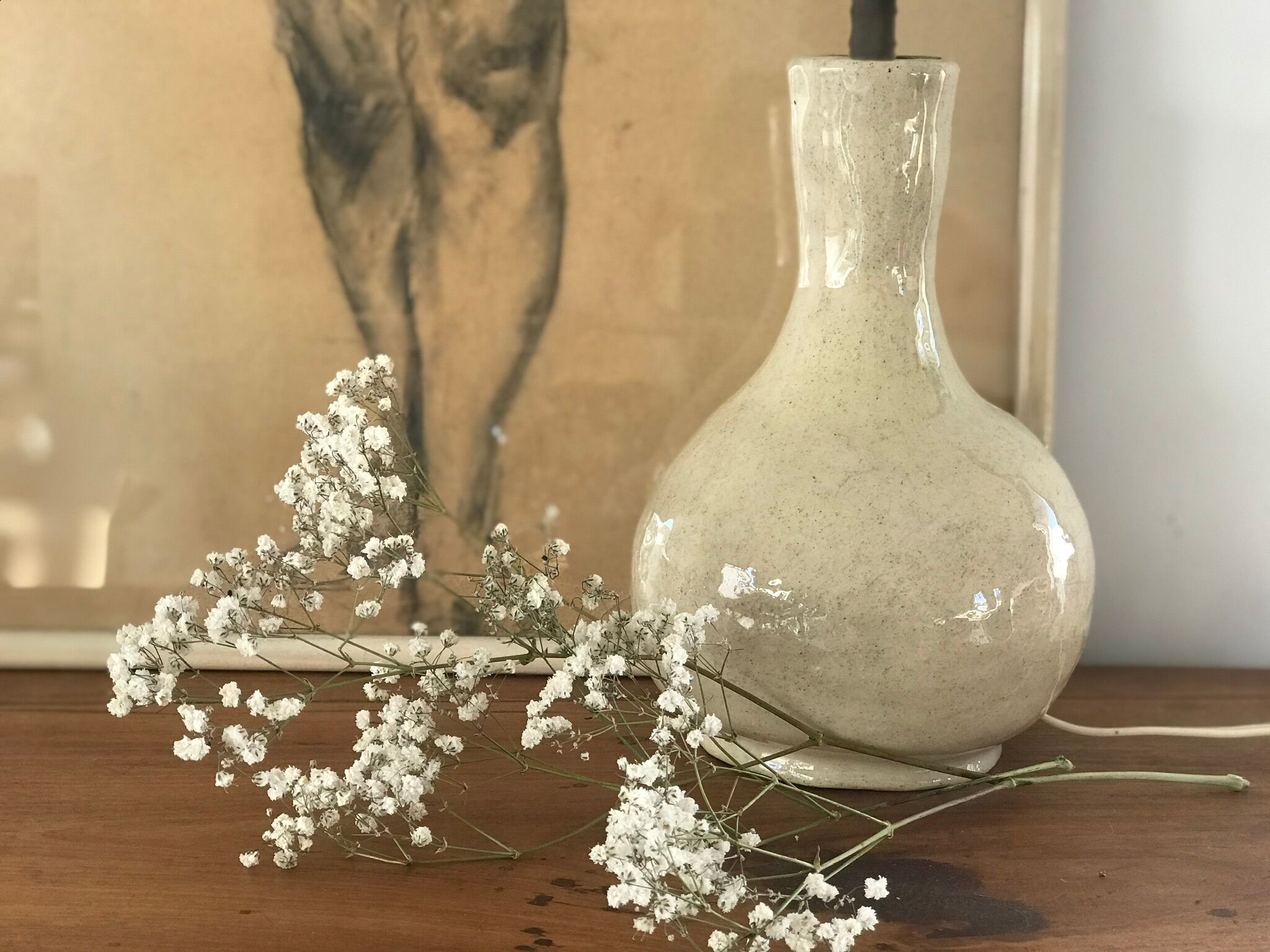 Ancient ceramic lamp