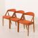 Kai Kristiansen chairs model 31, set of 3, Denmark 1960s