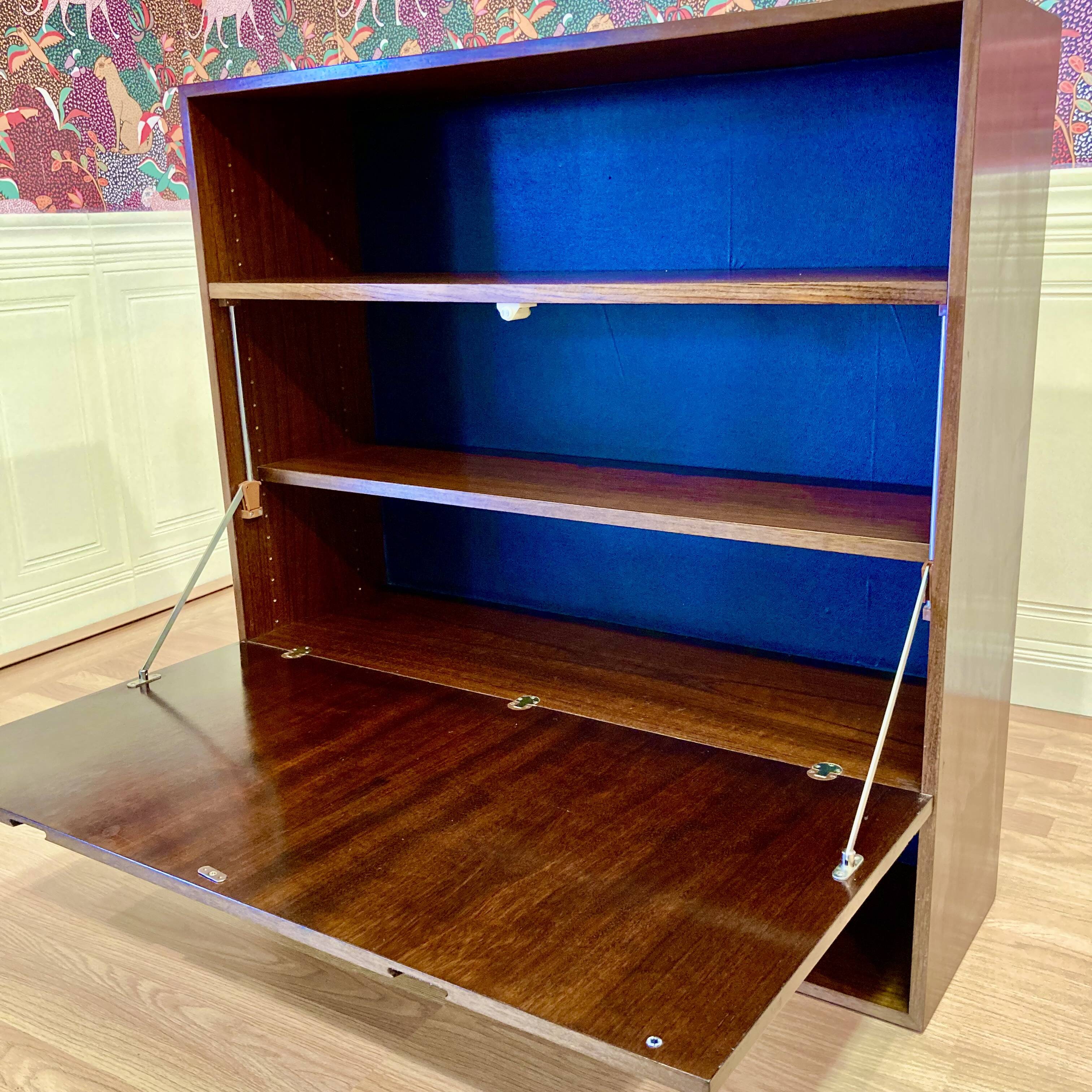 Suspended desk Scandinavian design 1950.