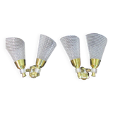 2 Guariche style rockabilly wall lights