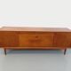 Vintage Scandinavian teak sideboard from the 60s by designer Edvard Valentinsen for Samcom