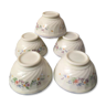 6 bols Arcopal avec ses motifs floraux