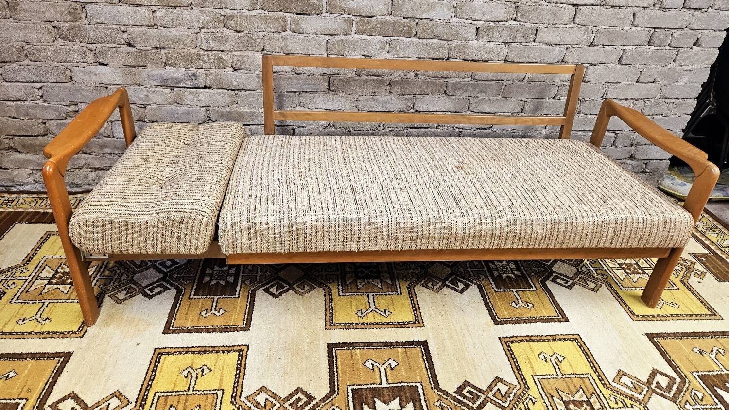 Vintage 1960s Scandinavian daybed sofa