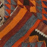 Colorful Multicolor Tribal Kilim Runner Rug, 82x295Cm