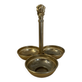 Vintage brass gold aperitif server