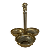 Serviteur apéritif vintage laiton doré