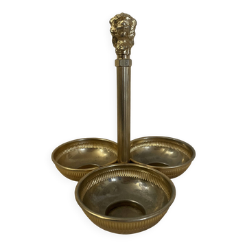Vintage brass gold aperitif server