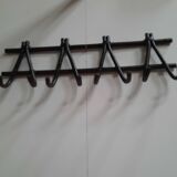 Bamboo wall mounted coat rack