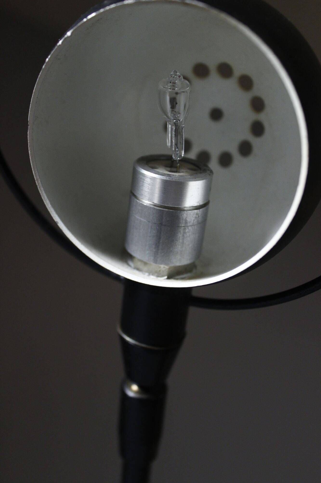 Aluminor France vintage desk lamp post-modern design 1980s