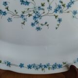 Plat de service arcopal myosotis Véronica vintage