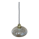 Antique amber glass pendant light